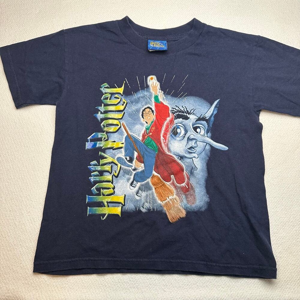 2002 Harry Potter & Dobby Chamber of Secrets Movie Promo Tee Shirt size 7